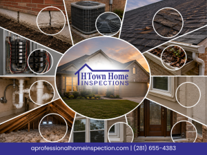 Houston home inspection showing roof, foundation, HVAC, plumbing, and electrical systems